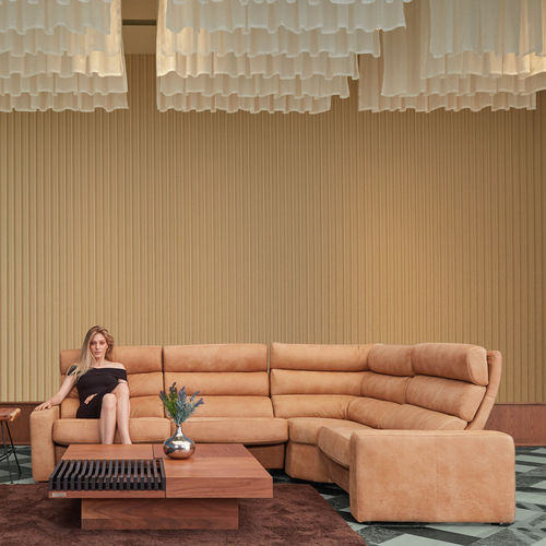 Modular sofa - BERLINO  - ZEDERE - corner / contemporary / fabric