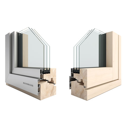 Wooden window profile - ALUSTANDARD - BOISROIS - aluminum / thermally-insulated / acoustic