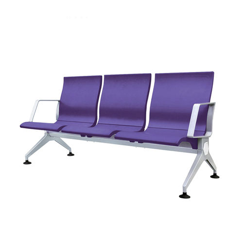 Cast aluminum beam chair - SJ9065 - Foshan Oshujian Furniture Manufacturing Co., Ltd. - polyurethane / 3-seater / indoor