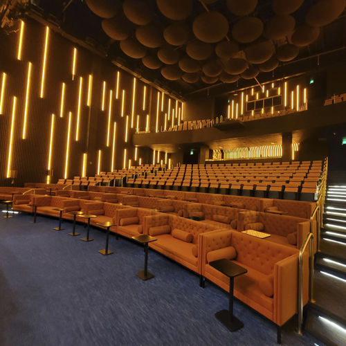 Contemporary auditorium seating - Foshan Oshujian Furniture Manufacturing Co., Ltd. - fabric / foam / wooden