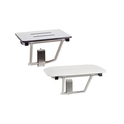 Folding shower seat - SSB-180150-PWS | SSB-180150-NW - Seachrome - wall-mounted / HDPE / stainless steel