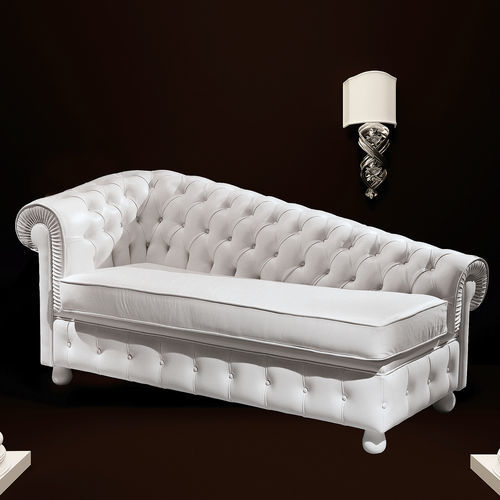 Traditional daybed - CHESTER  - DI MARCO INTERIOR SOFA - fabric / leather / wooden