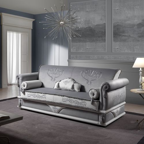 Modular sofa - UNIQUE RICAMATO - DI MARCO INTERIOR SOFA - bed / traditional / fabric