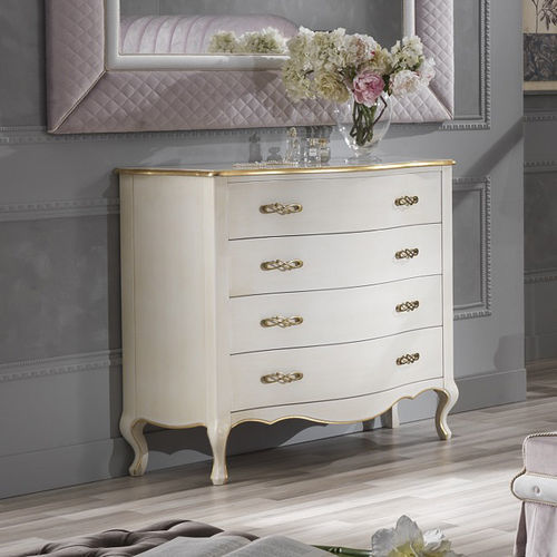 Traditional chest of drawers - QUEEN  - DI MARCO INTERIOR SOFA - lacquered wood / wood with gold leaf finish / rectangular