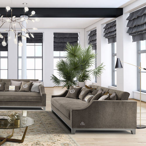 Traditional sofa - Royal - DI MARCO INTERIOR SOFA - fabric / with armrests / with removable cushion