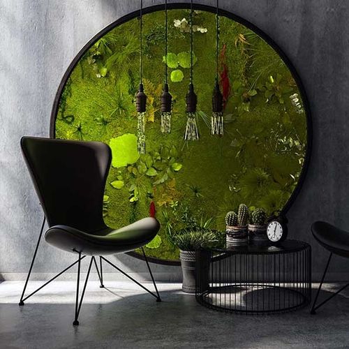 Preserved green wall - JUNGLE AND PLANTS - MOOS MOOS MANUFAKTUR - modular-panel / natural / foliage