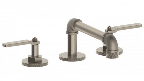 Double-handle washbasin mixer tap - ELV01 - The Watermark Collection - deck mounted / chromed metal / bathroom