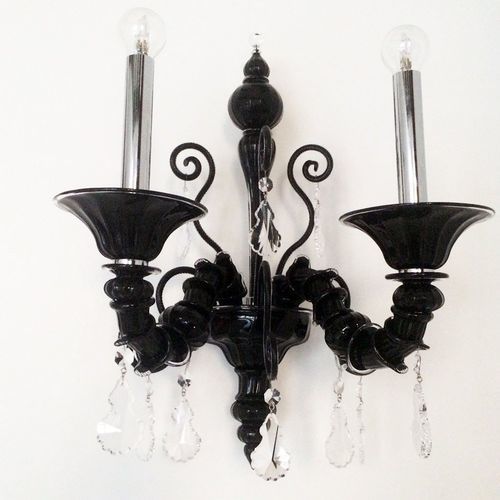 Traditional wall light - NERO AP - BOTTEGA VENEZIANA - indoor / blown glass / Murano glass