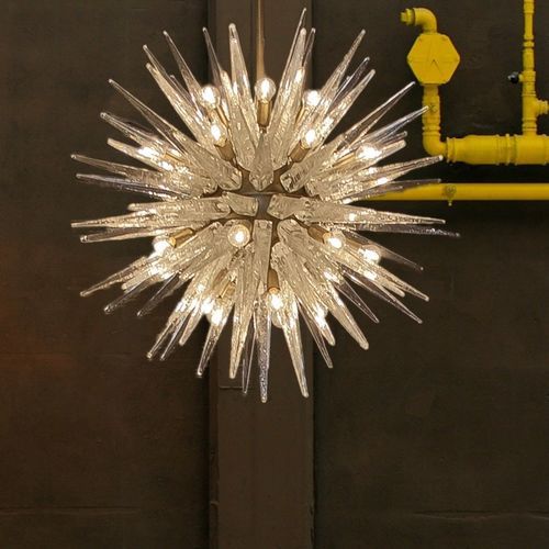 Vintage chandelier - SPUTNIK - BOTTEGA VENEZIANA - Murano glass / metal / commercial