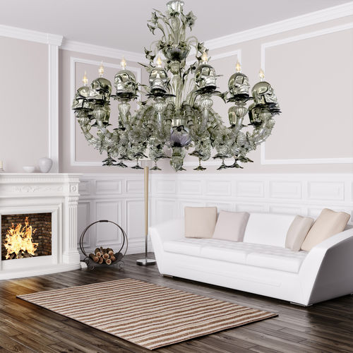 Traditional chandelier - TESCHI - BOTTEGA VENEZIANA - blown glass / Murano glass / commercial