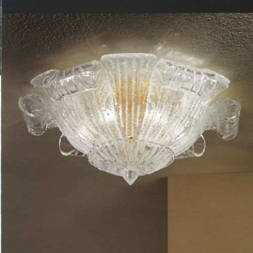 Traditional ceiling light - LIMONE PF - BOTTEGA VENEZIANA - blown glass / crystal / Murano glass