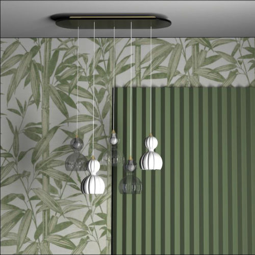 Pendant lamp - BOLLE - BOTTEGA VENEZIANA - blown glass / contemporary / corded