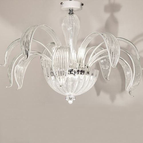 Traditional ceiling light - CLARISSA - BOTTEGA VENEZIANA - circular / blown glass / Murano glass