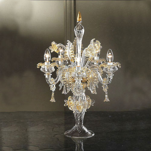Table lamp - GIUDITTA FLAMBEAU - BOTTEGA VENEZIANA - blown glass / Murano glass / traditional