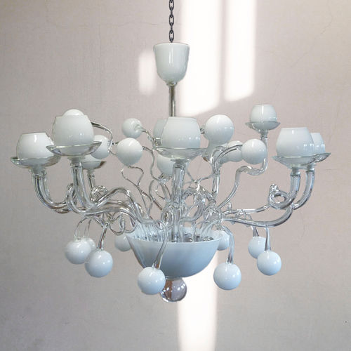 Contemporary chandelier - SANDER - BOTTEGA VENEZIANA - crystal / blown glass / Murano glass