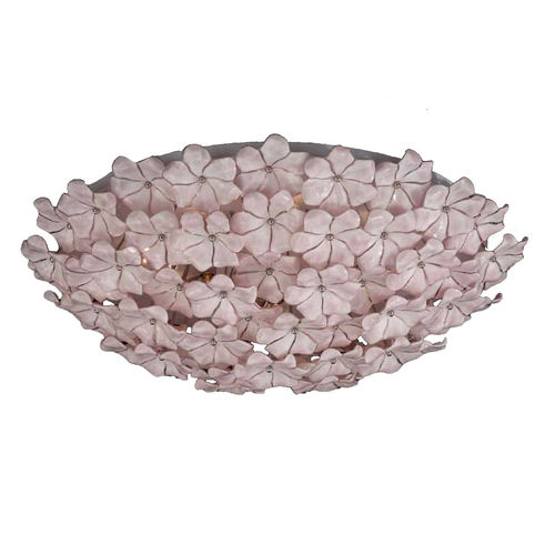 Art Deco ceiling light - MAGNOLIA PL - BOTTEGA VENEZIANA - round / blown glass / Murano glass