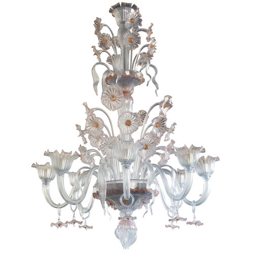 Venetian style chandelier - VIOLANTE - BOTTEGA VENEZIANA - blown glass / Murano glass / 12 light