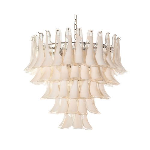 Vintage chandelier - ARTEMIDE AVORIO - BOTTEGA VENEZIANA - metal / Murano glass / 9 light