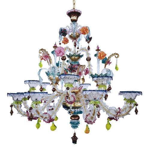 Classic chandelier - DANDOLO NEW EDITION - BOTTEGA VENEZIANA - glass / crystal / Murano glass