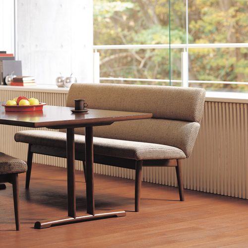 Contemporary upholstered bench - ECLIPSE  - CondeHouse - fabric / leather / contract