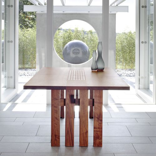 Contemporary dining table - IPPONGI Nakakiori - CondeHouse - oak / walnut / solid wood
