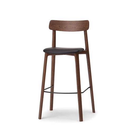 Contemporary bar chair AATOS CondeHouse fabric / leather / oak