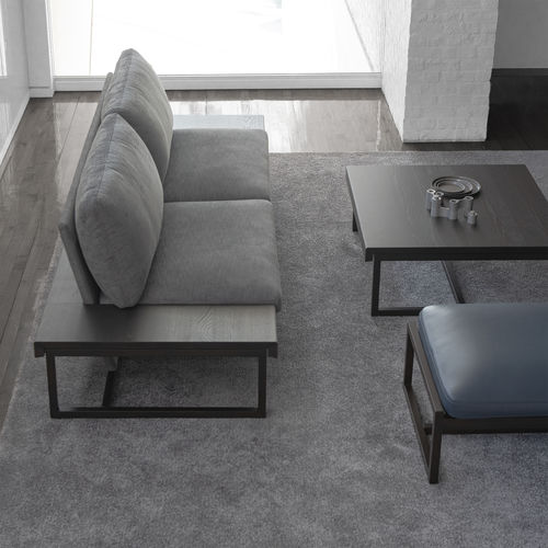 Contemporary sofa - SESTINA LUX Living (17) Onearm L(R) - CondeHouse - fabric / leather / black