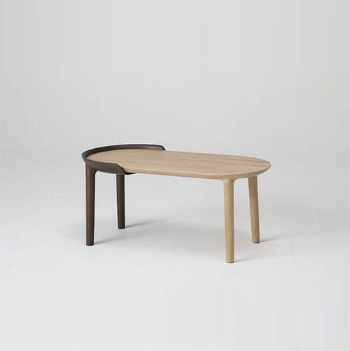 Contemporary coffee table - CRUST - CondeHouse - oak / oak base / oval