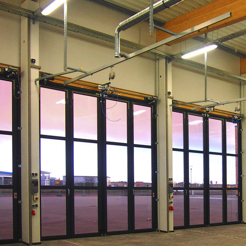 Industrial folding door - THERMO - Schneider Torsysteme - aluminum / automatic / wind-proof