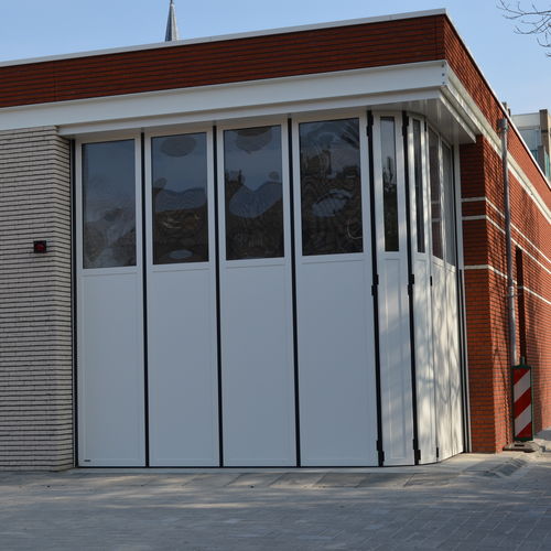 Sliding industrial door - AL602RS - Schneider Torsysteme - aluminum / wind-proof / high-resistance