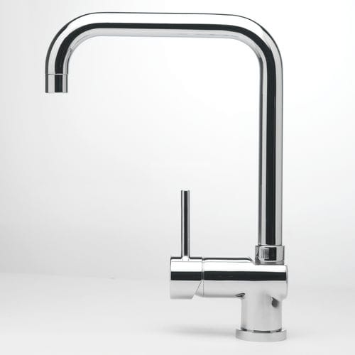 Countertop mixer tap - AQUARIS E - BLUAWAY SA - chromed metal / kitchen / 1-hole