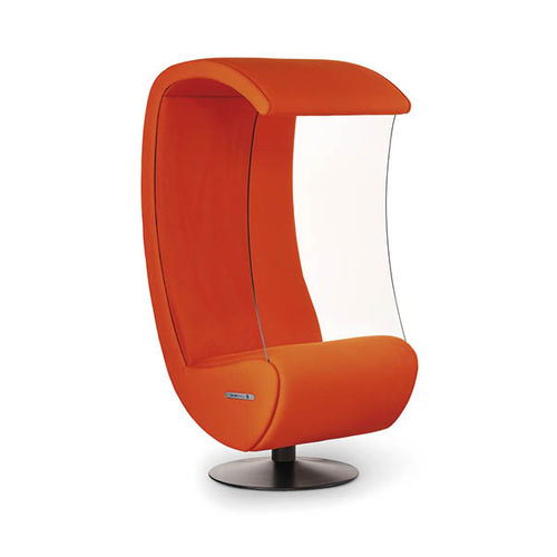 Minimalist design office armchair - SSHHH 5 - EVAVAARA DESIGN - fabric / upholstered / illuminated
