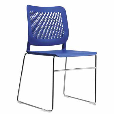 Contemporary chair - ICONA - REXSITT - indoor / polypropylene / steel base