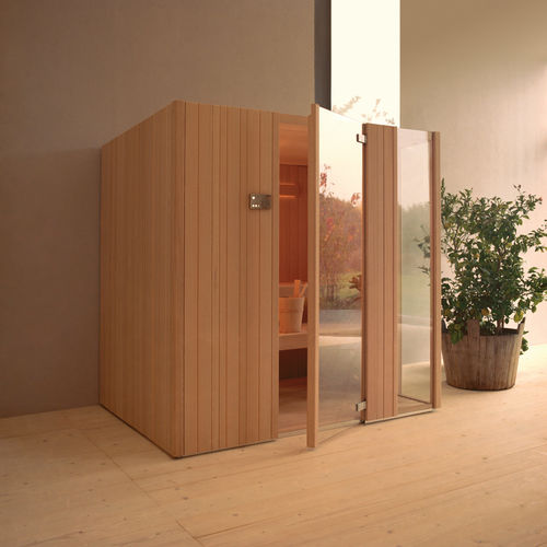 Finnish sauna - AUKI - EFFE - home / wooden / glass