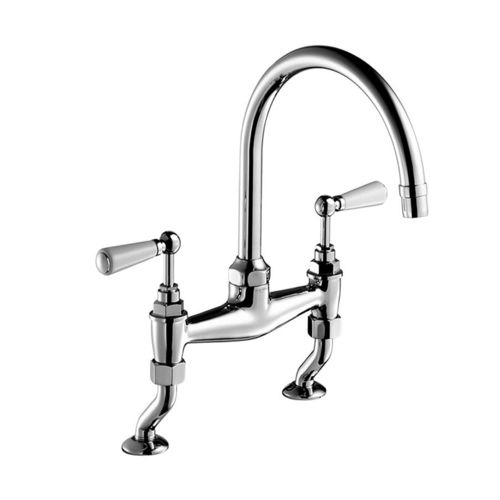 Deck mounted double-handle mixer tap - 19 135 581 - Czech & Speake ...