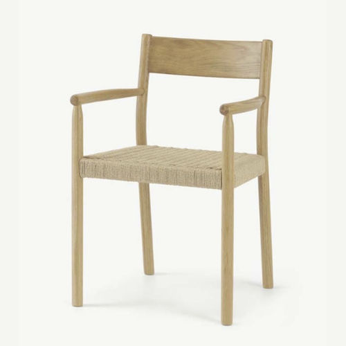 Contemporary chair - Rhye Woven - LITOOC - indoor / white oak / oak base