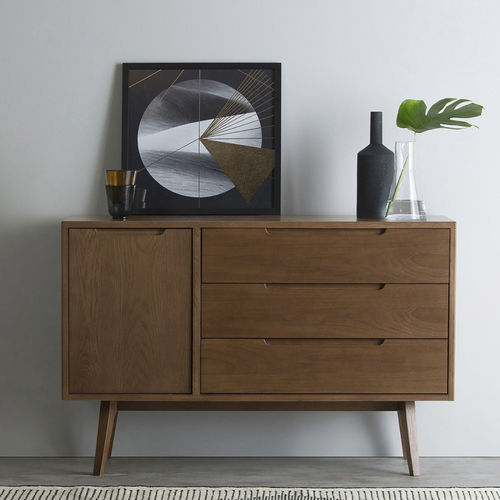 Contemporary sideboard - Jenson - LITOOC - wood veneer / MDF / white oak