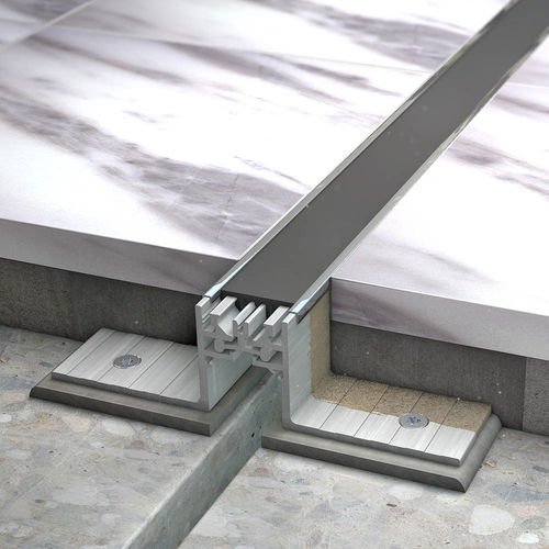 Aluminum expansion joint - MAXATEC 100-S01/B01 - Vexcolt UK - stainless steel / brass / for floor