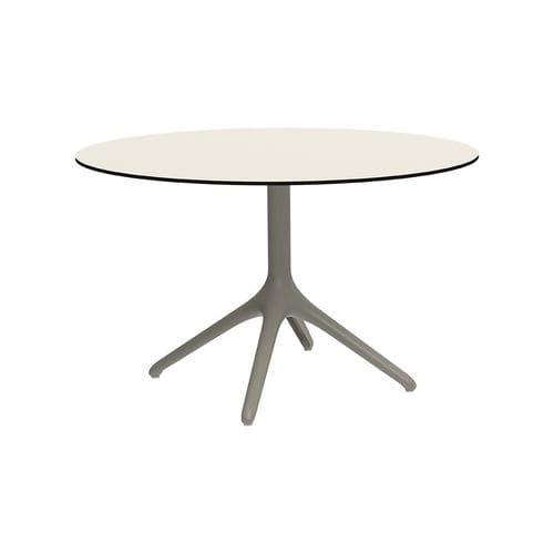 Contemporary table - Uni Fixed XL 73 - MOWEE - HPL / Dekton® / lacquered aluminum base