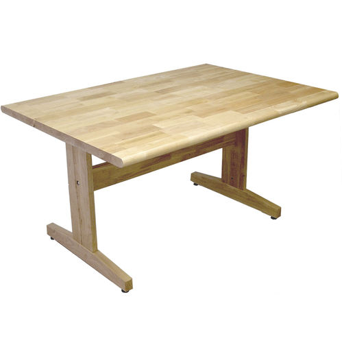 Contemporary table - ART - Allied - wood / HPL / hardwood base