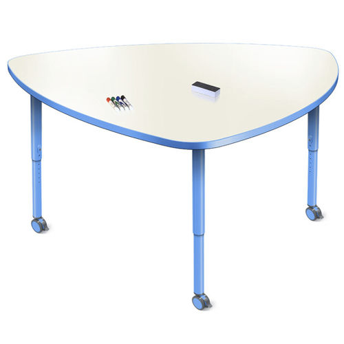 Contemporary table VELOCITY DRY ERASE Allied laminate / metal