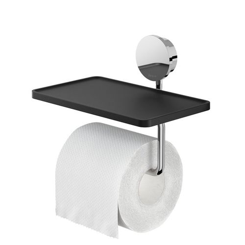 Wall-mounted toilet roll holder - 917224-02 - Geesa - chromed metal / polished / commercial