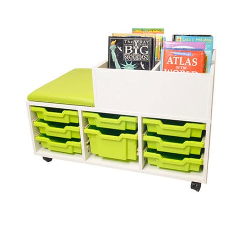 Mobile storage furniture - KINDERBOX - ambic educational - on casters / for school / nursery