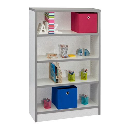 School bookcase - STAX SERIES : SINGLE - Academia furnitures industries - free-standing / contemporary / for university