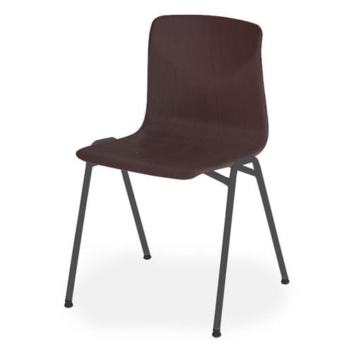 Contemporary chair - PAGHOLZ - GOPAK - indoor / wood veneer / stackable