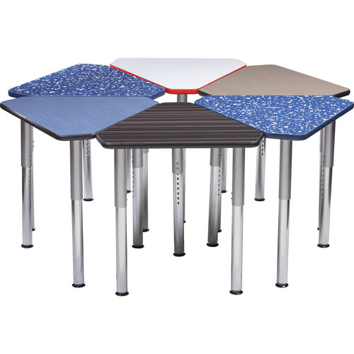 Contemporary table - COLLABORATIVE  - Columbia - MDF / HPL / nylon