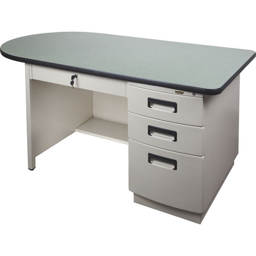 Contemporary desk - SIDEBAR - Columbia - steel / with storage ...