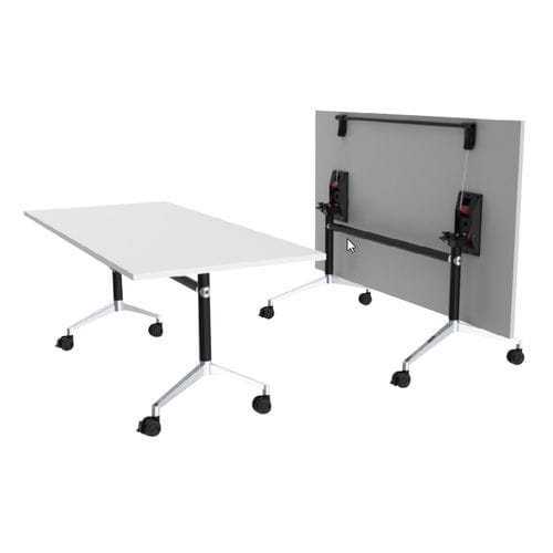 Contemporary table - RE-T Series - BATGER - laminate / metal base / rectangular