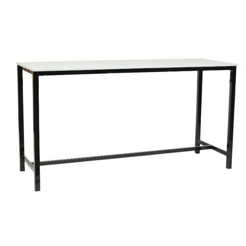 Contemporary high bar table - OXFORD - BATGER - steel / laminate / metal base