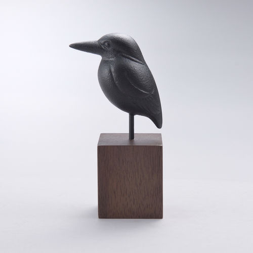 Cast iron sculpture - TR-03 - Chushin Kobo Co., Ltd. - green / black / yellow